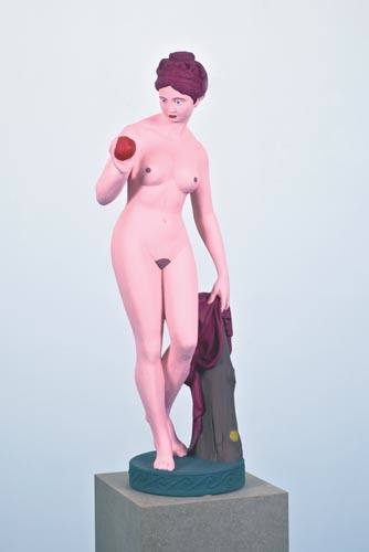 Sculpture of Eve with apple