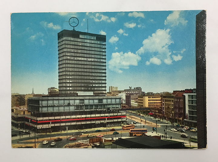 Postcard of large building