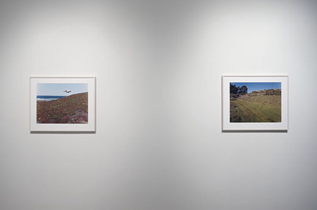 Framed landscape photographs