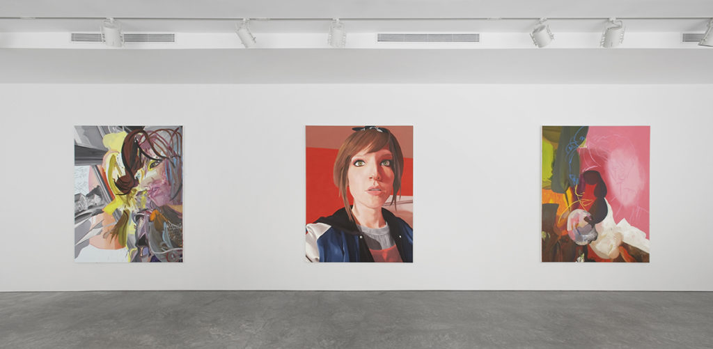 Paintings of women in gallery