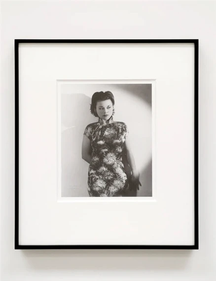 Miljohn Ruperto: Isabel Rosario Cooper, portrait standing Cheongsam