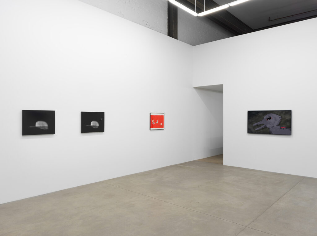 Katherine Hubbard, Steven Baldi, Miljohn Ruperto, installation view